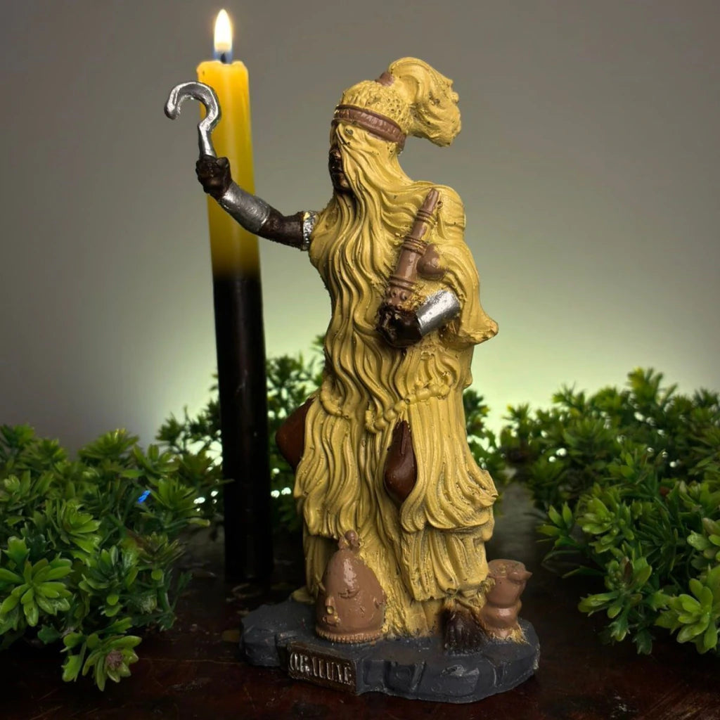 Estátua Orixá Obaluaê em Resina (14cm)