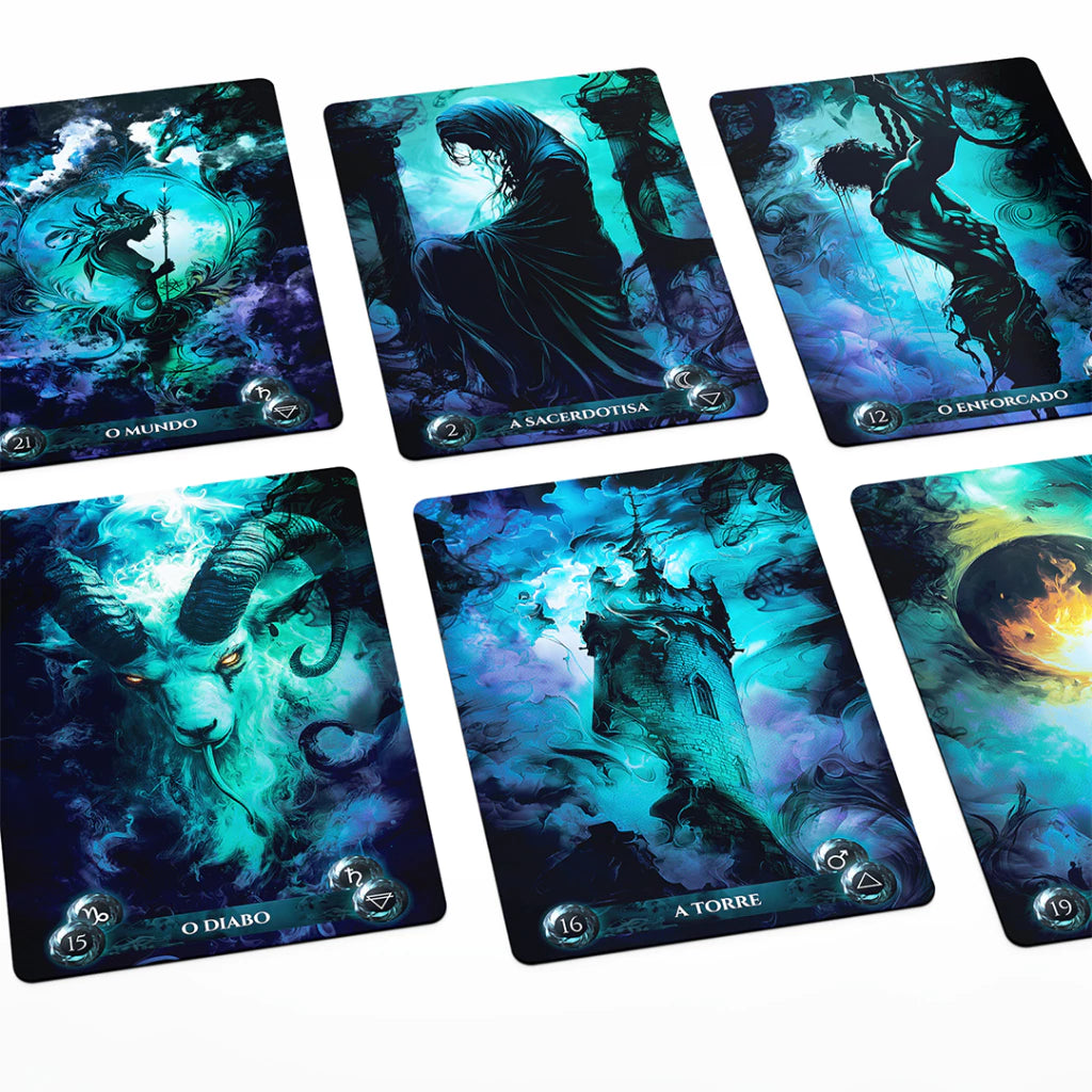 Tarot Os Mistérios dos Pesadelos com 36 Cartas