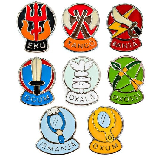 Broche dos Orixás em Metal (3cm)