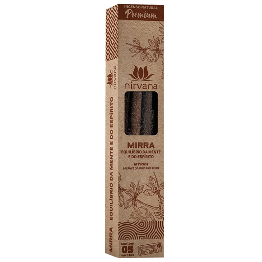 Incenso Natural Mirra Linha Premium (5 Varetas)