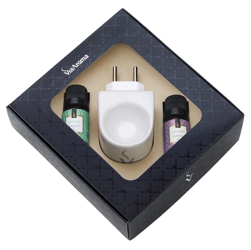 Kit Presente Aromatizador e Essências Bamboo e Lavanda