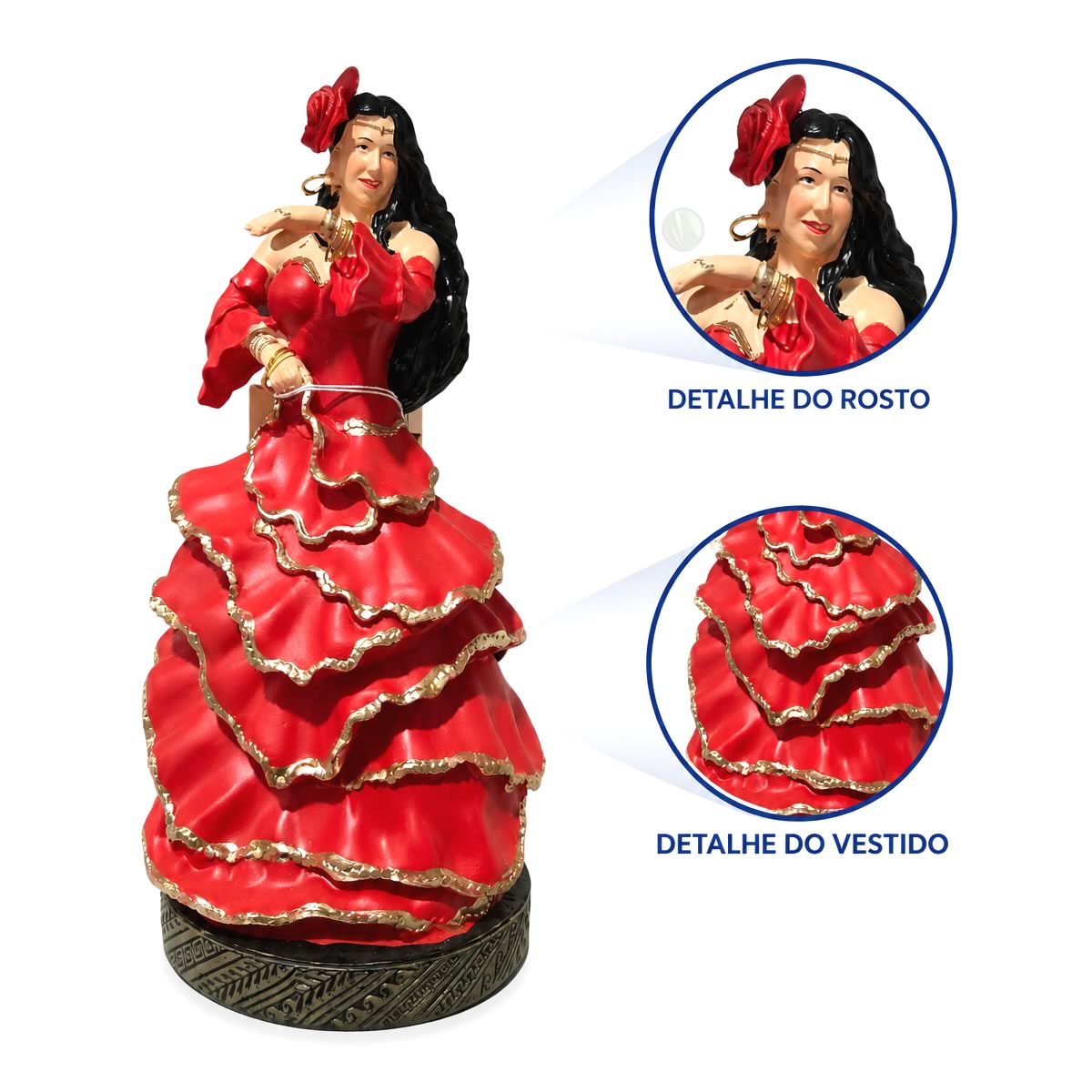 Estátua Cigana Premium (20cm)