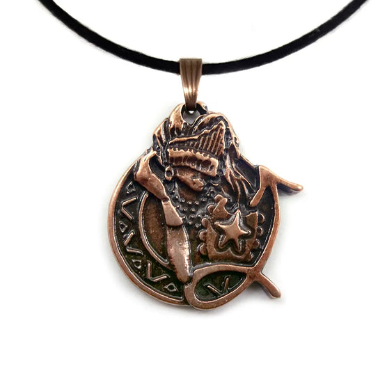 Colar Orixá Iemanjá em Metal com Cordão (3,5cm)