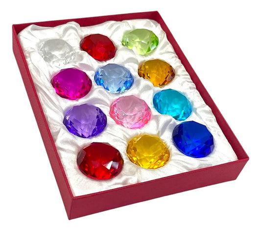 Conjunto de Diamantes de Cristal (12 unidades)