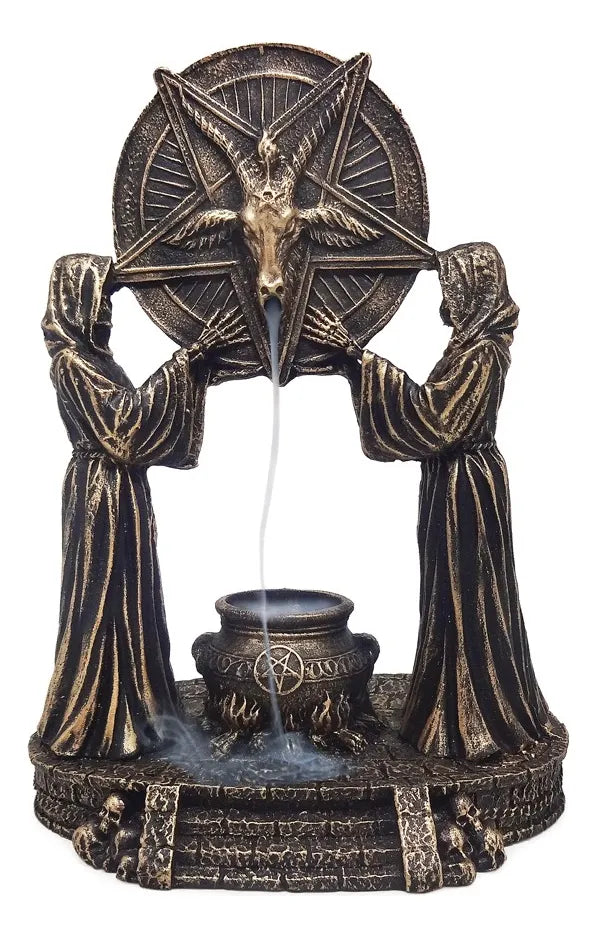 Incensário Cascata Altar de Baphomet (18cm)