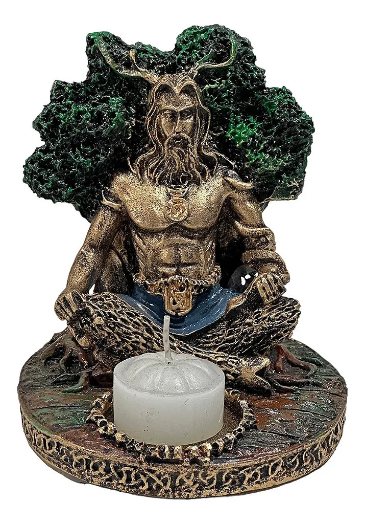 Incensário e Porta Velas Deus Cernunnos (Fertilidade)