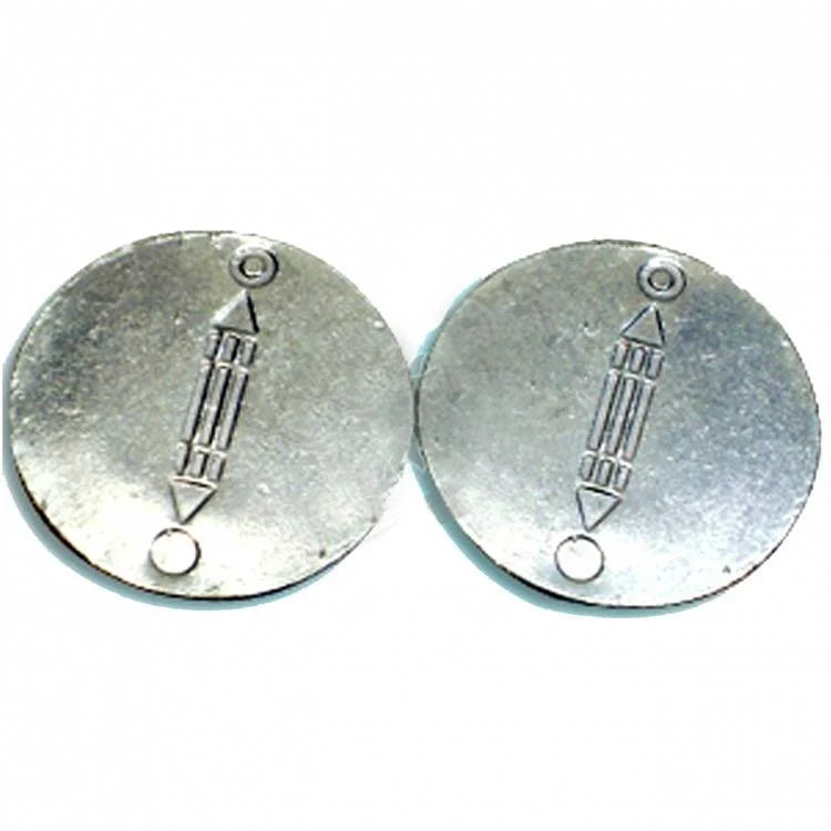 Kit com 2 Discos de Chumbo (7cm)