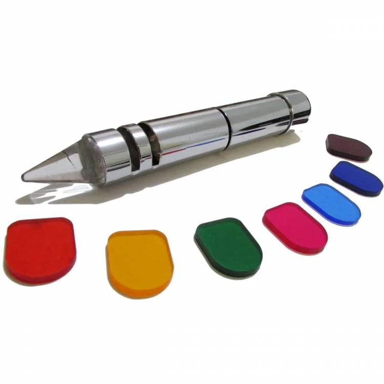 Bastão Cromático para Cromoterapia com Ponta Cristal (Pilha)