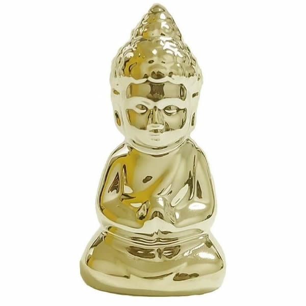 Estátua Mini Buda em Porcelana (9cm)