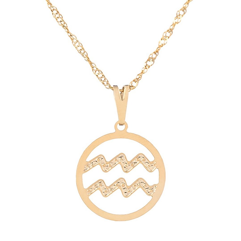 Gargantilha Signo Aquário (17mm)