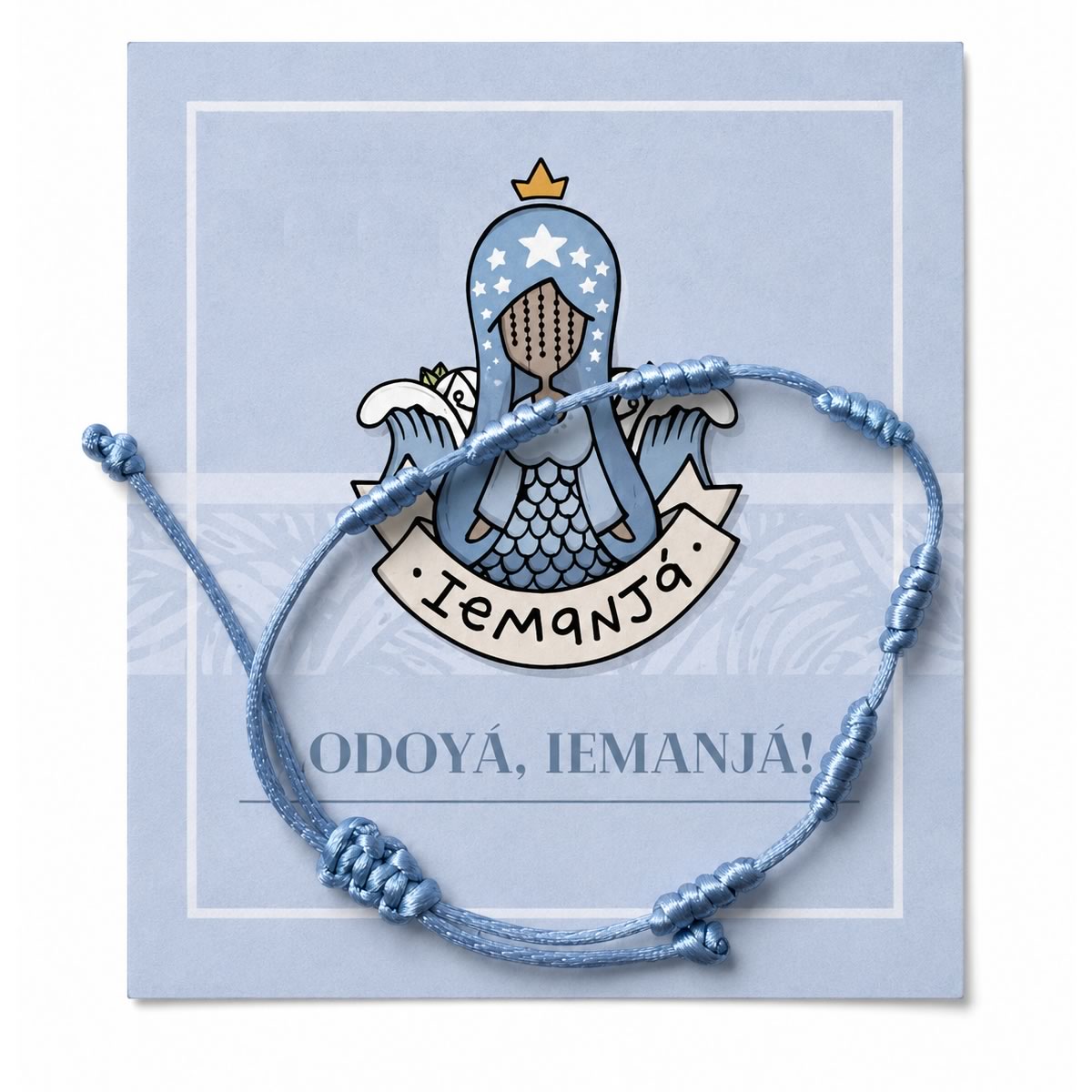 Pulseiras 7 Nós de Proteção Orixás (Iemanjá)
