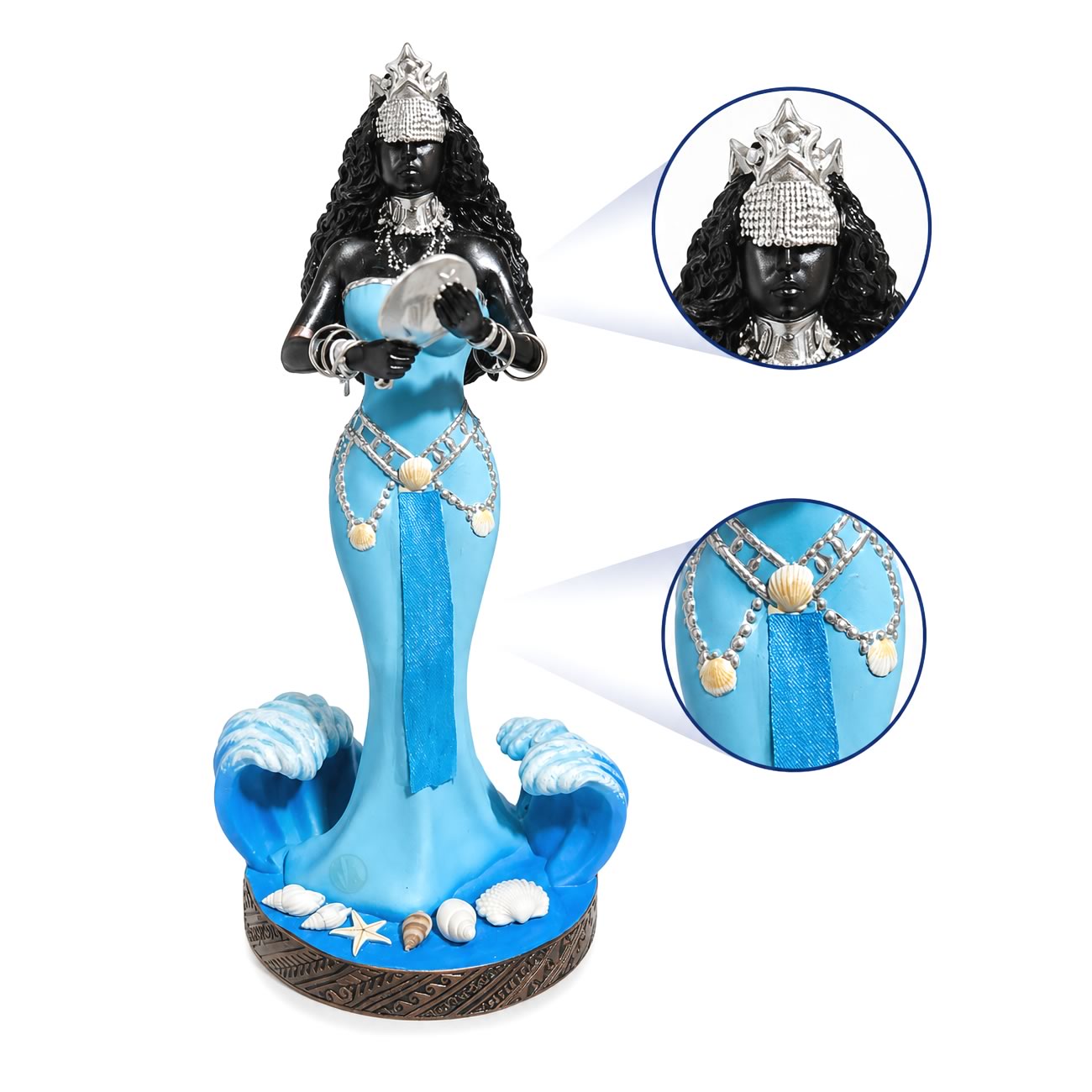Estátua Orixás Iemanjá Premium (20cm)