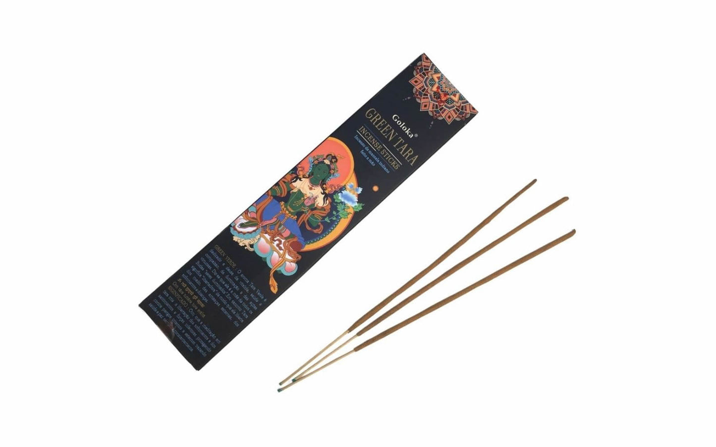 Incenso de Massala Goloka Tara Verde (Vitalidade, Saúde e Compaixão)