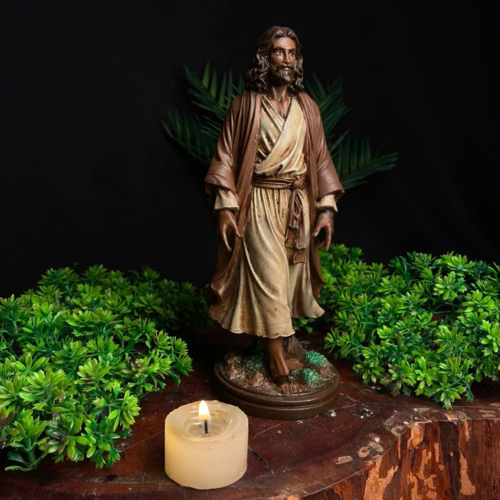 Estátua Jesus Cristo Caminhando (20cm)