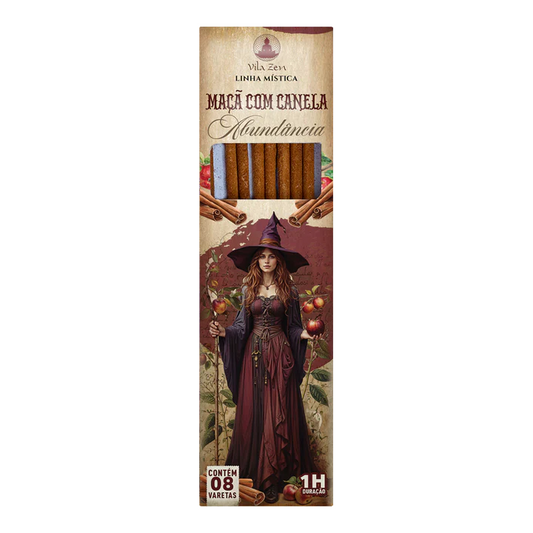 Incenso Natural Vila Zen Linha Mística das Bruxas (Maçã com Canela)