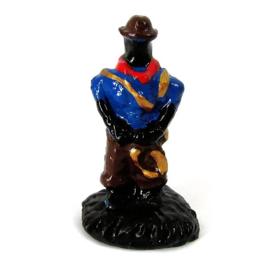 Estátua Mini Orixá Boiadeiro em Resina (5cm)