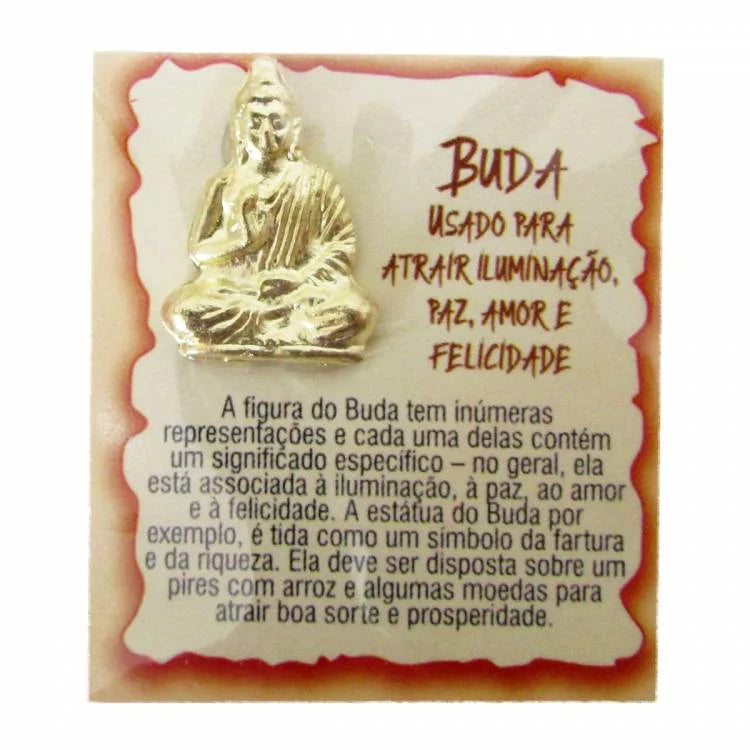 Mini Talismã da Sorte Buda (Iluminação, Paz, Amor e Felicidade)
