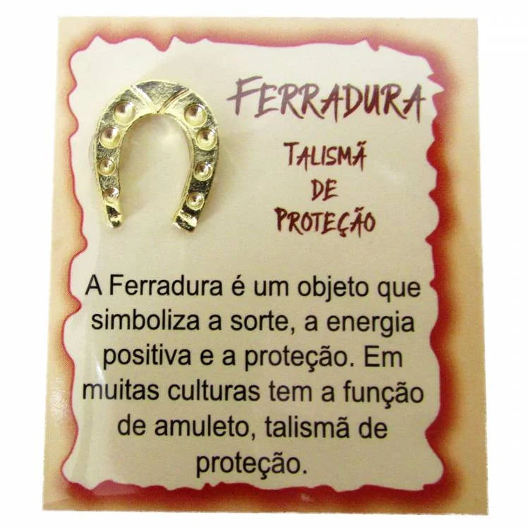 Mini Talismã da Sorte Ferradura (Talismã de Proteção)