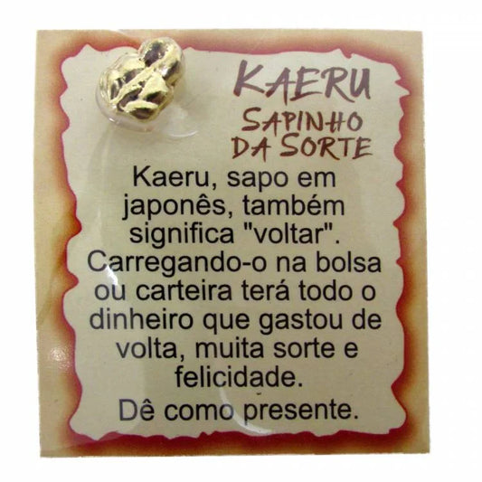 Mini Talismã da Sorte Kaeru (Sapinho da Sorte)