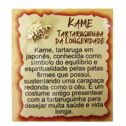 Mini Talismã da Sorte Kame (Tartaruga da Longevidade)
