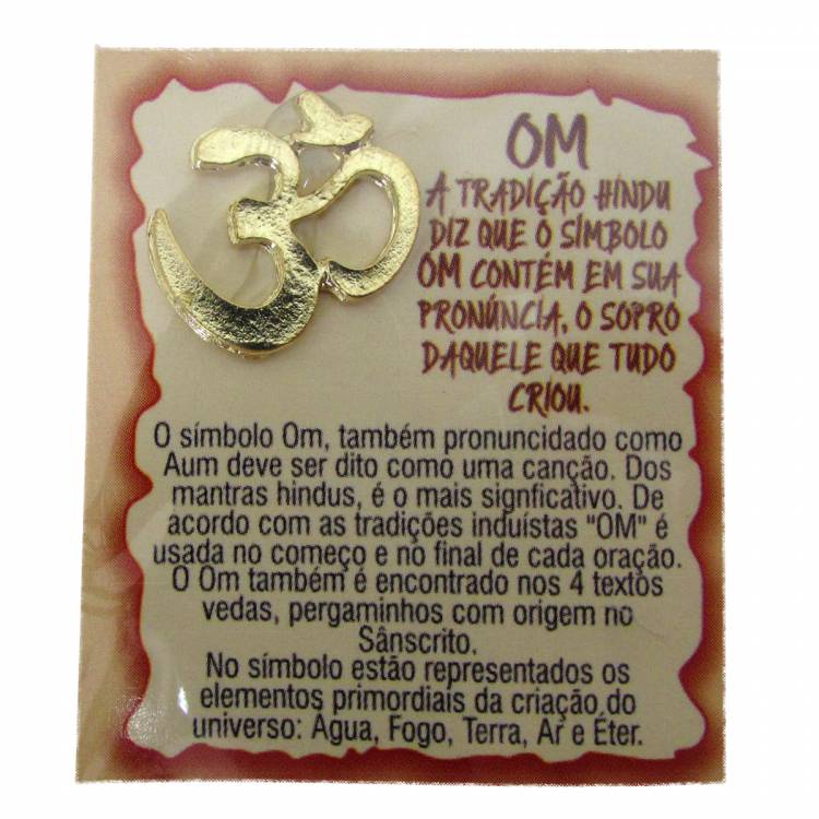 Mini Talismã da Sorte Om (Meditação e Proteção)
