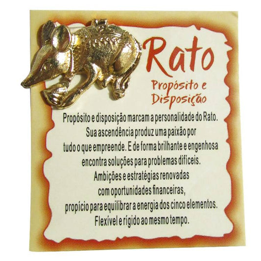 Mini Talismã da Sorte Rato (Propósito e Disposição)
