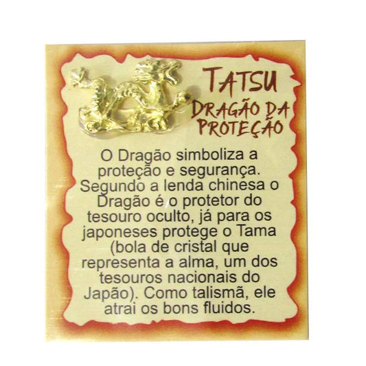 Mini Talismã da Sorte Tatsu (Dragão da Proteção)