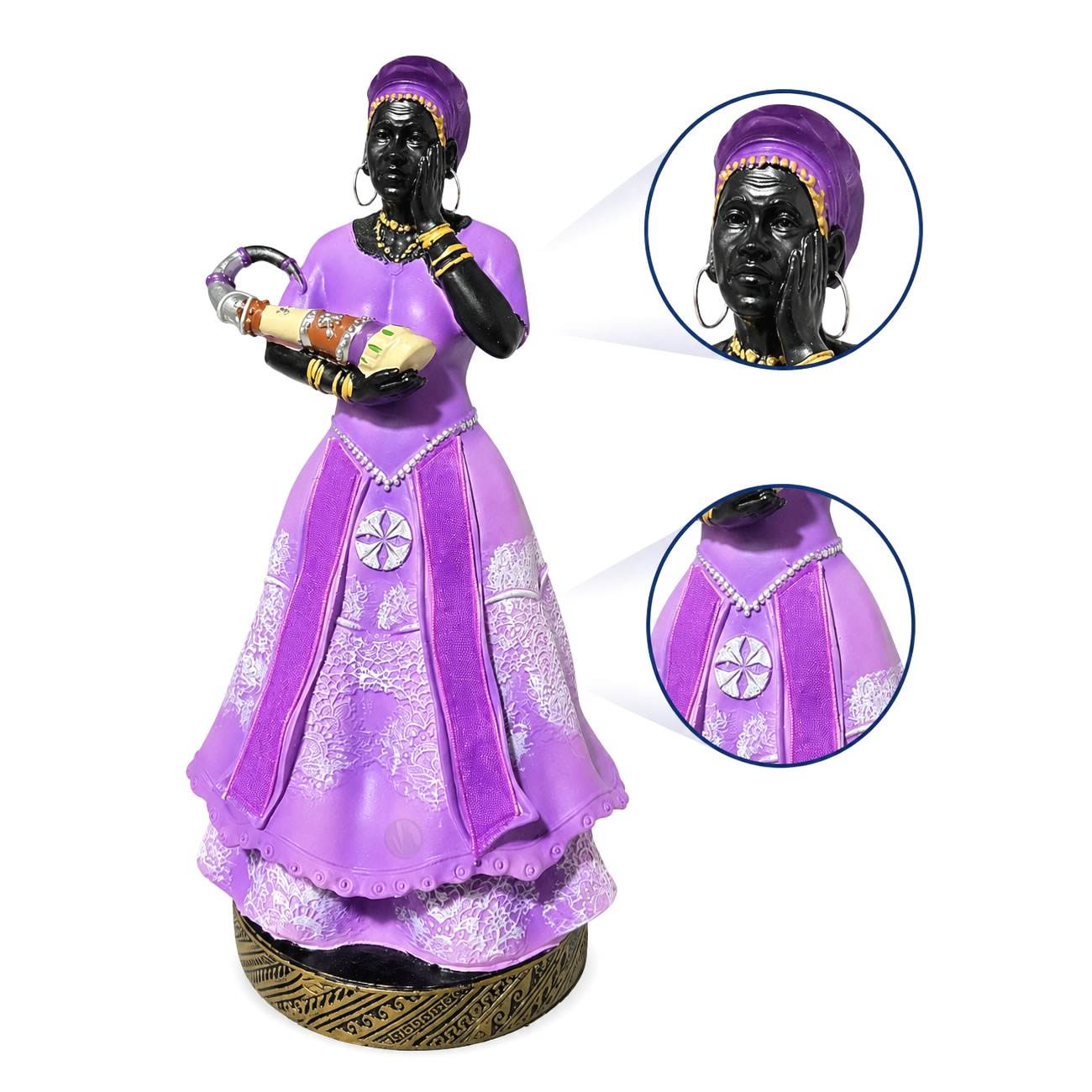 Estátua Orixás Nanã Premium (20cm)