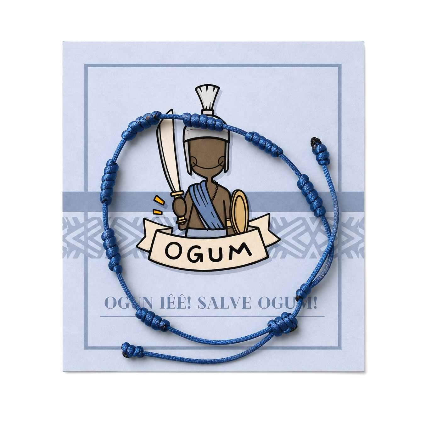 Pulseiras 7 Nós de Proteção Orixás (Ogum)