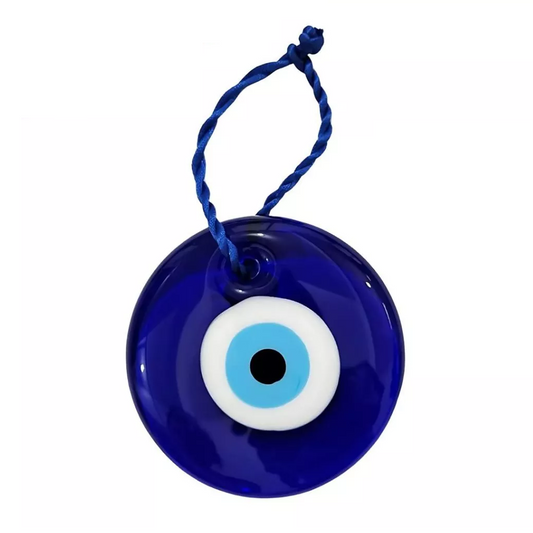 Olho Grego em Vidro Amuleto de Proteção (10cm)