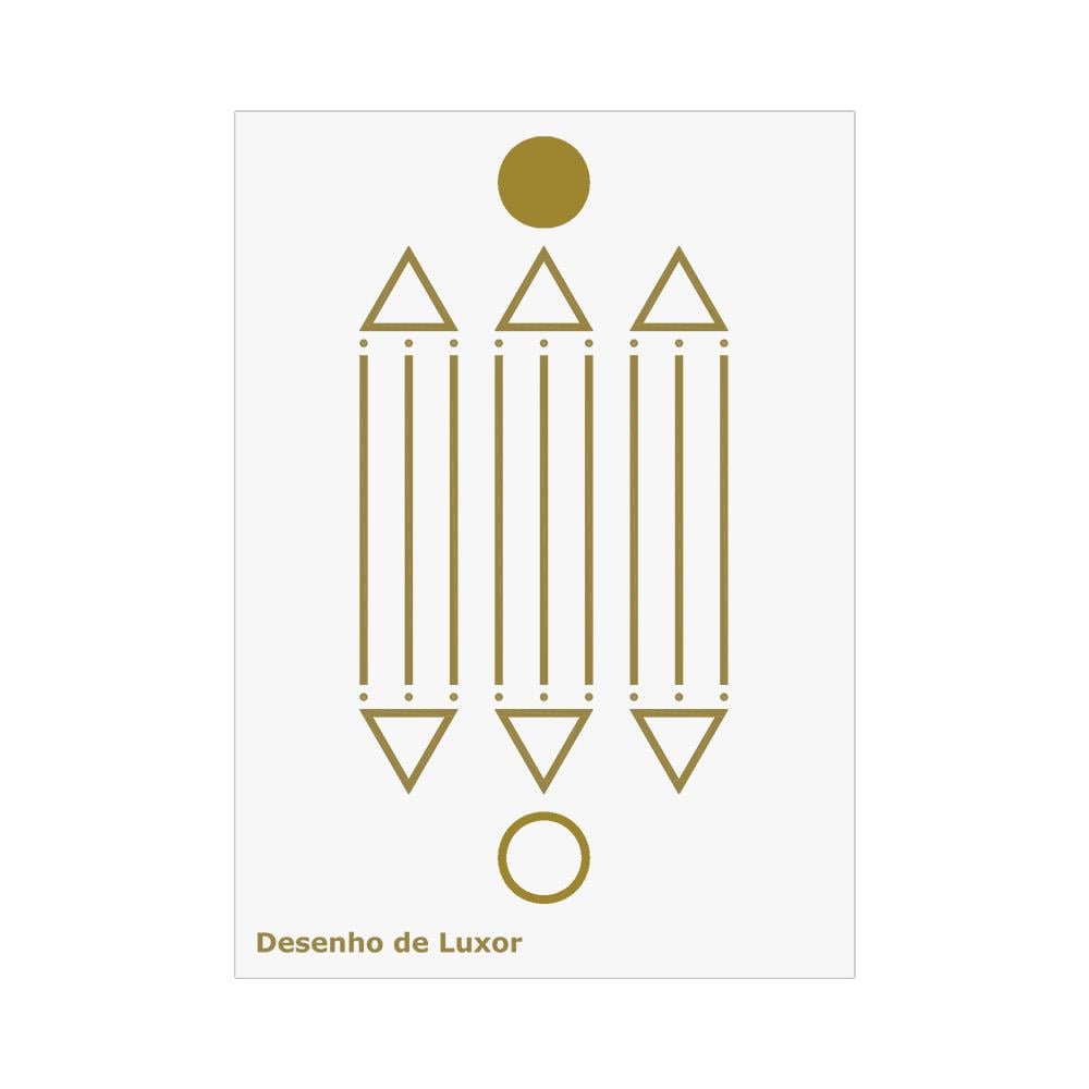 Placa Radiônica Desenho de Luxor (PVC)