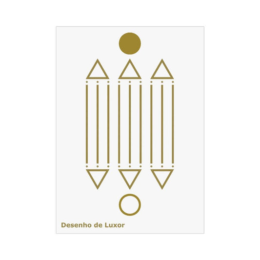 Placa Radiônica Desenho de Luxor (PVC)