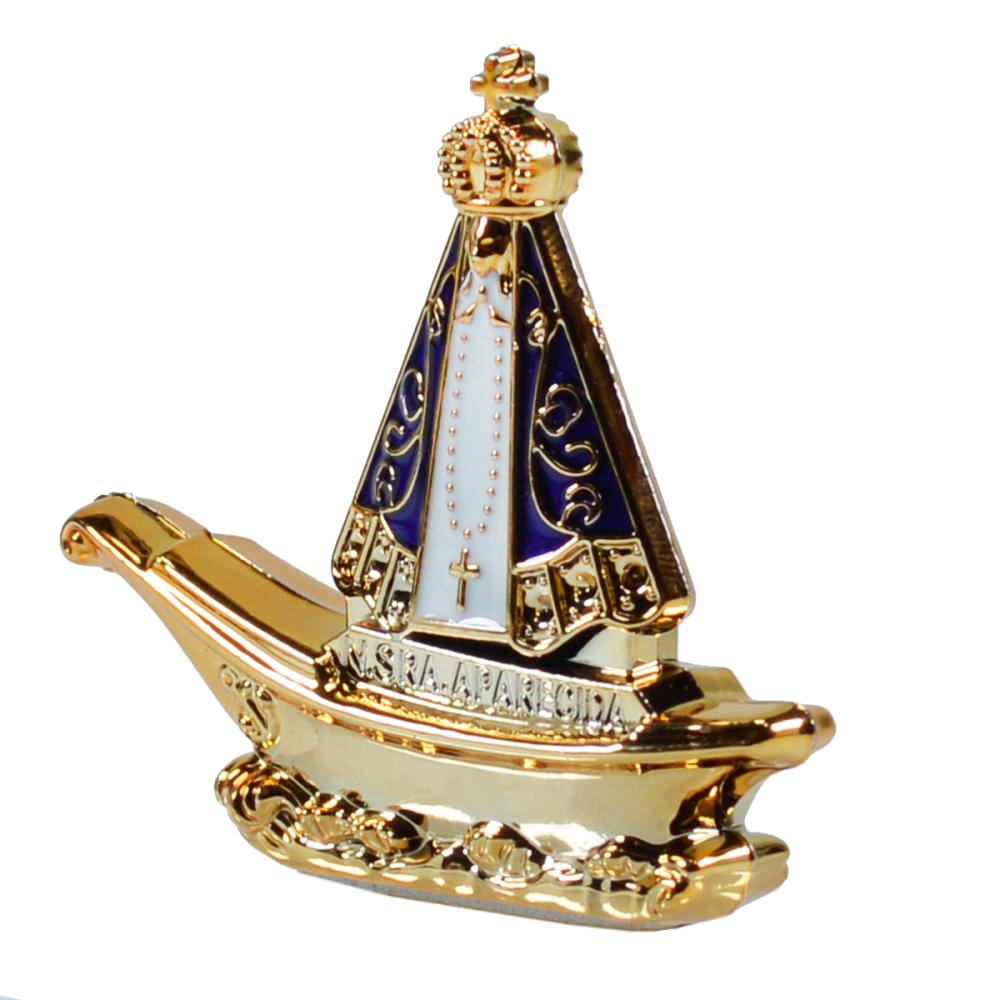 Enfeite Nossa Senhora Aparecida no Barco (5cm)