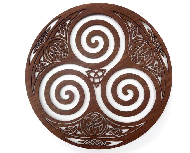 Quadro Símbolo Celta Triskle (60cm)