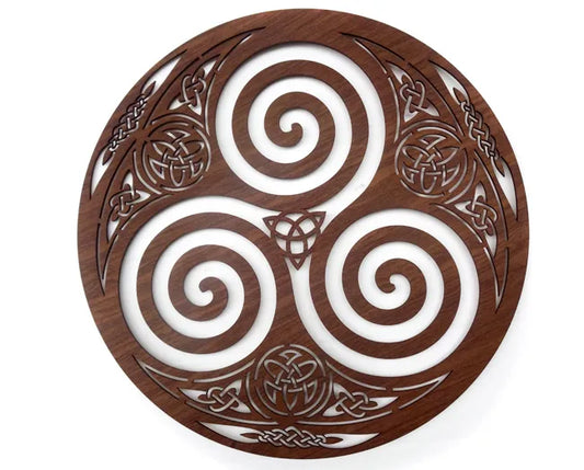 Quadro Símbolo Celta Triskle (60cm)