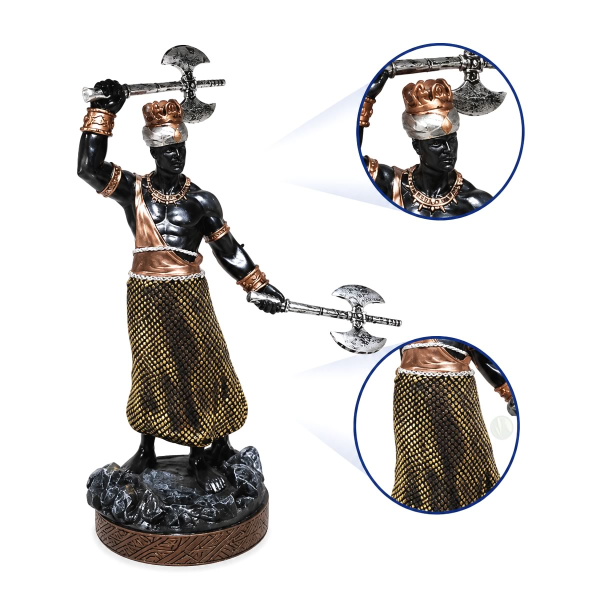 Estátua Orixás Xangô Premium (20cm)