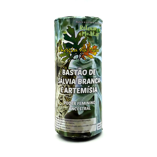 Bastão de Sálvia Branca e Artemísia (25g)