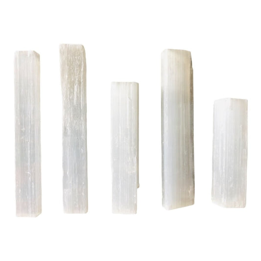 Bastão de Selenita Branca 16cm (Limpeza Espiritual)