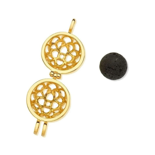 Gargantilha Difusor de Aromas com Pedra Vulcânica (15mm)