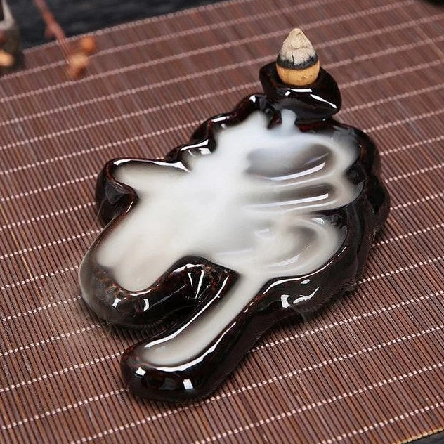 Incensário Cascata de Fumaça Ideograma (Tranquilidade)