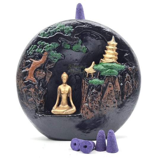 Incensário Cascata de Fumaça Vale da Meditação (17cm)