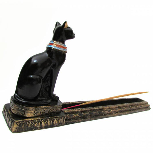 Incensário Bastet em Resina (25cm)