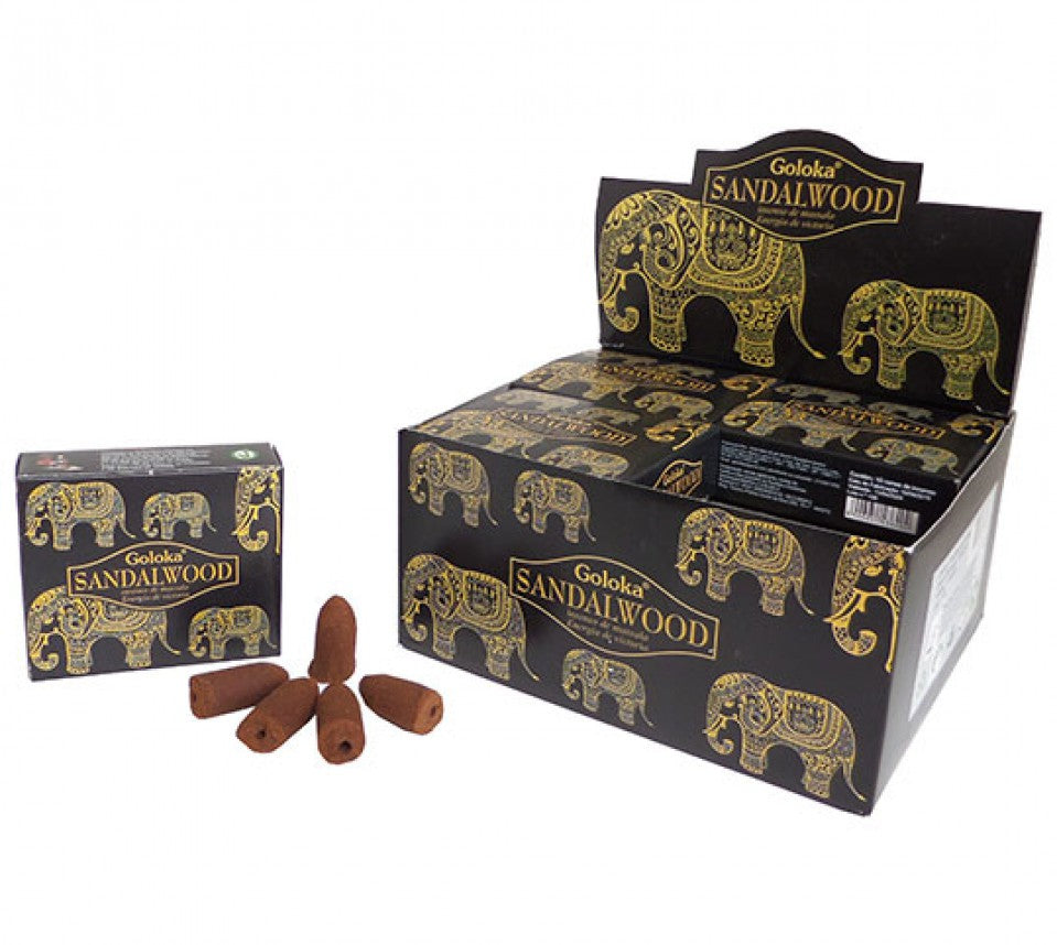 Incenso Cone Goloka (Energia da Vitória) Sândalo