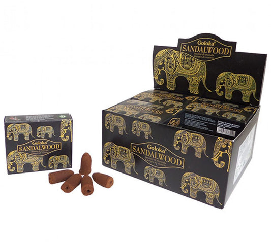 Incenso Cone Goloka (Energia da Vitória) Sândalo