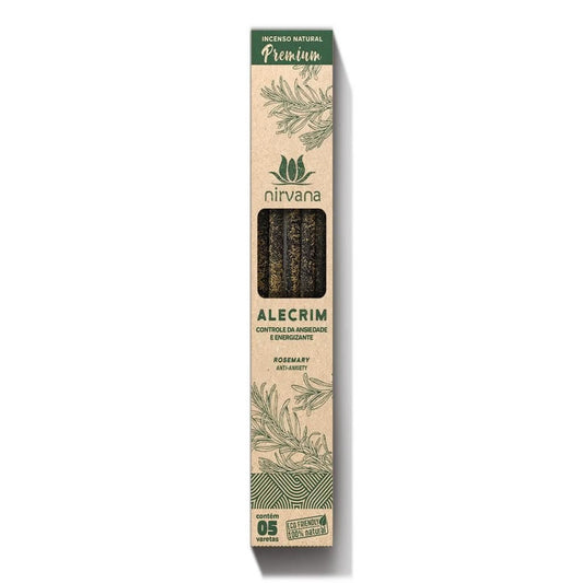 Incenso Natural Alecrim Linha Premium (5 Varetas)