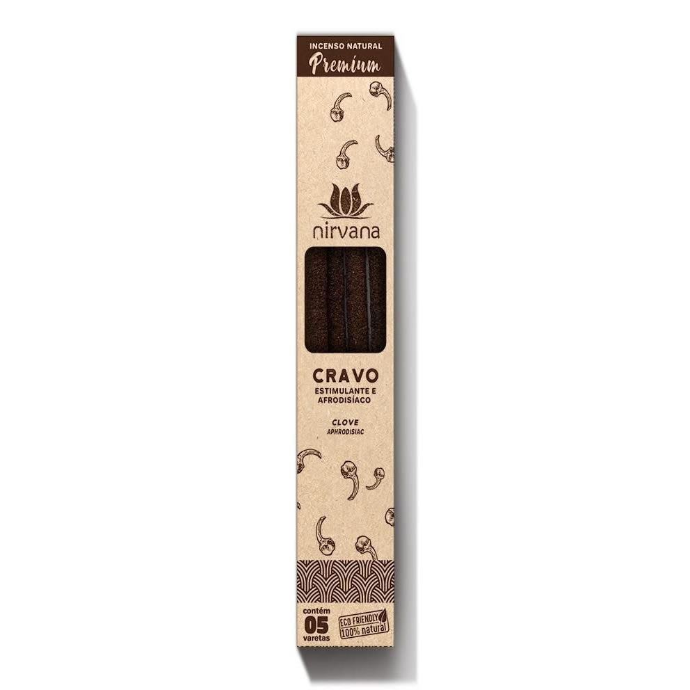 Incenso Natural Cravo Linha Premium (5 Varetas)