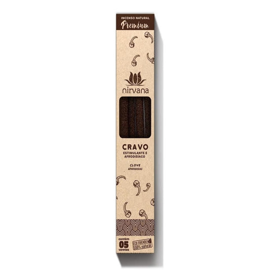 Incenso Natural Cravo Linha Premium (5 Varetas)