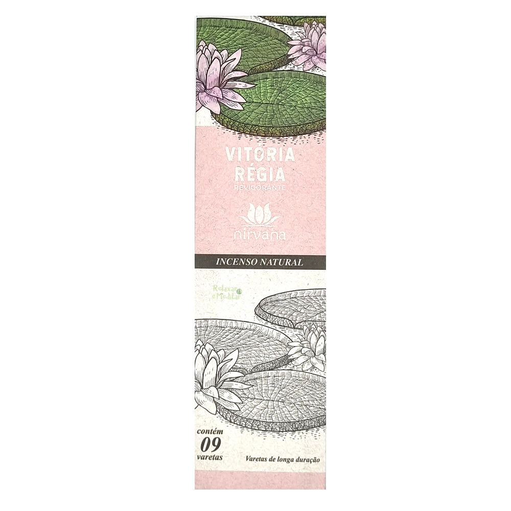 Incenso Natural Vitória Régia 100% Natural (Revigorante)