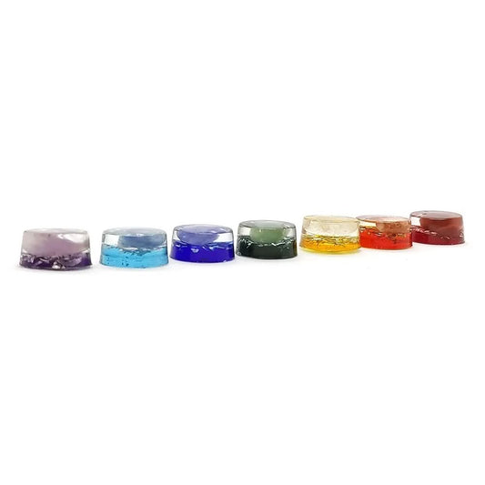 Kit de Mini Orgonite dos Sete Chakras