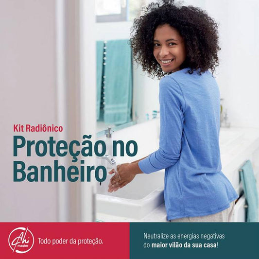 Kit de Placas Radiônicas Proteção no Banheiro